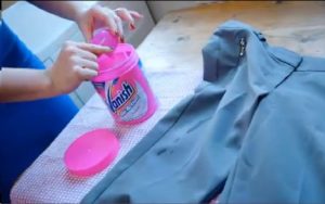 using vanish to remove oil stains from clothes